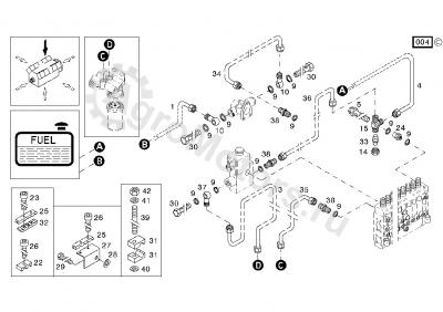 01152526 Шпилька крепления трубок Вид 1