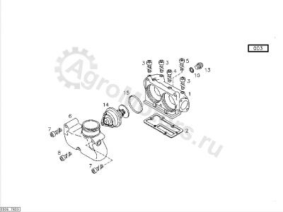 01151507 Болт выпускного патрубка Вид 1