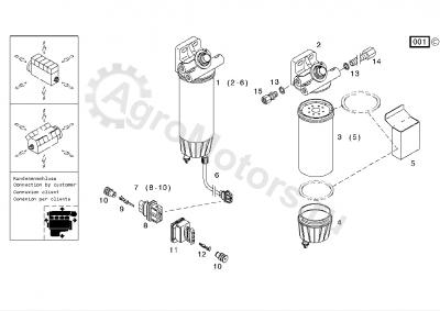 WP4155 Фильтр топливный Вид 1 WP4155 Фильтр топливный Вид 1