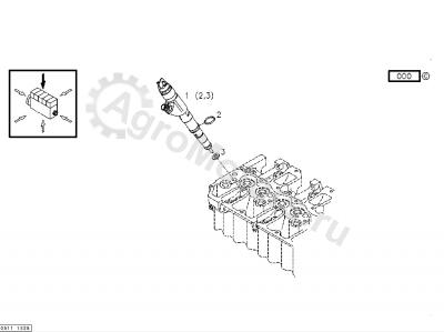 0013024130 Форсунка топливная Вид 1
