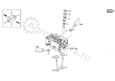 04268377 ГБЦ Вид 1 04268377 ГБЦ Вид 1