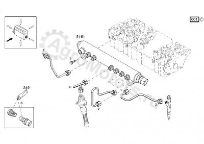 04501726 Топливная трубка  Вид 1
