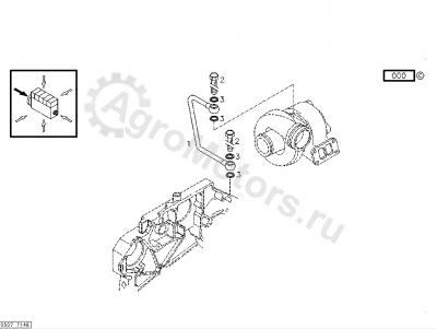 04257223 Трубка подачи масла Вид 1