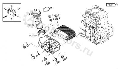 04290172 Радиатор масляный Вид 1