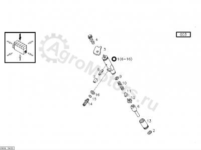 01318365 Nozzle cap nut Вид 1
