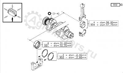02929100 Вкладыш коренной Вид 1