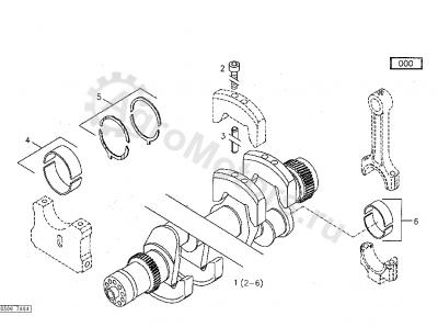 02931681 Вкладыш коренной Вид 1