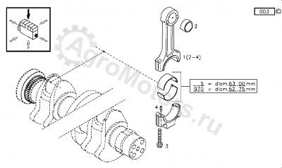 02931406 Вкладыш шатунный Вид 2