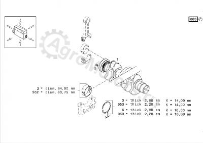 02931074 Полукольца упорные Вид 1 02931074 Полукольца упорные Вид 1