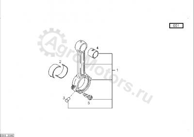 03371612 Втулка шатуна Вид 1 03371612 Втулка шатуна Вид 1