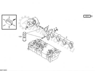 04283299 Прокладка выпускного коллектора металл Вид 2