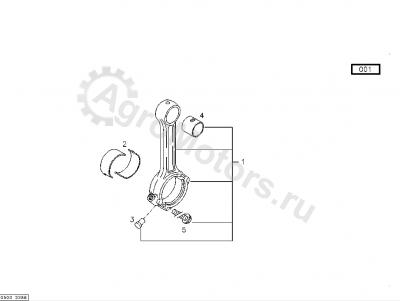 02235520 Болт шатуна Вид 1