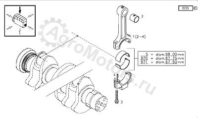 6005026343 Вкладыш шатунный Вид 1