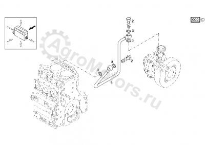 04259583 Трубка подачи масла Вид 1