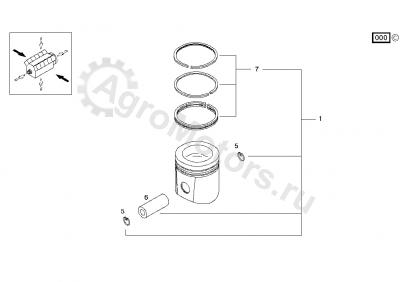 04264353 Поршень  Вид 1