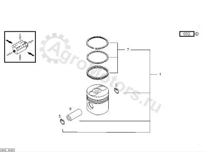 04182779 Поршень Вид 1 04182779 Поршень Вид 1
